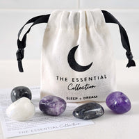best crystals for sleep and dream, gift itdea for your spiritual crystal loving friends, contains amethyst, iolite, lepidolite, moonstone, larvikite, crystal kits australia