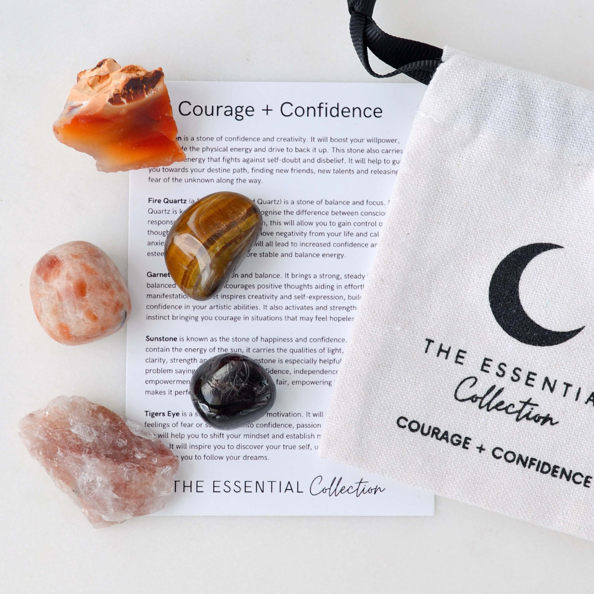 courage and confidence crystal kit, increase your confidence with these healing crystals