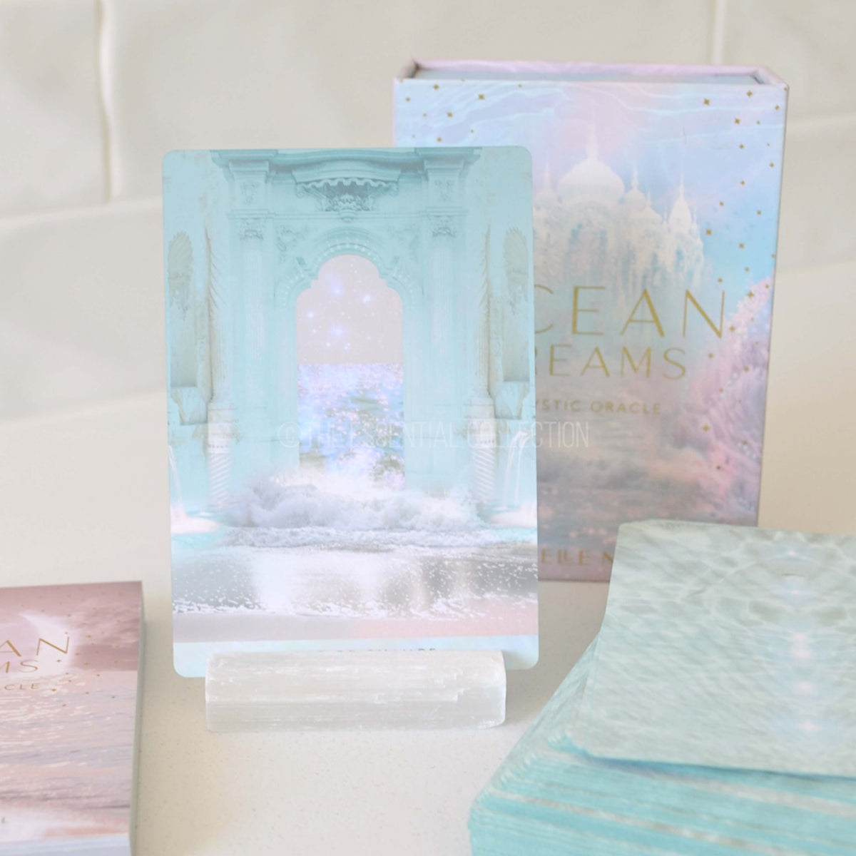 crystal name card holder perfect for wedding, spiritual retreat events or holding your daily oracle or tarot cards