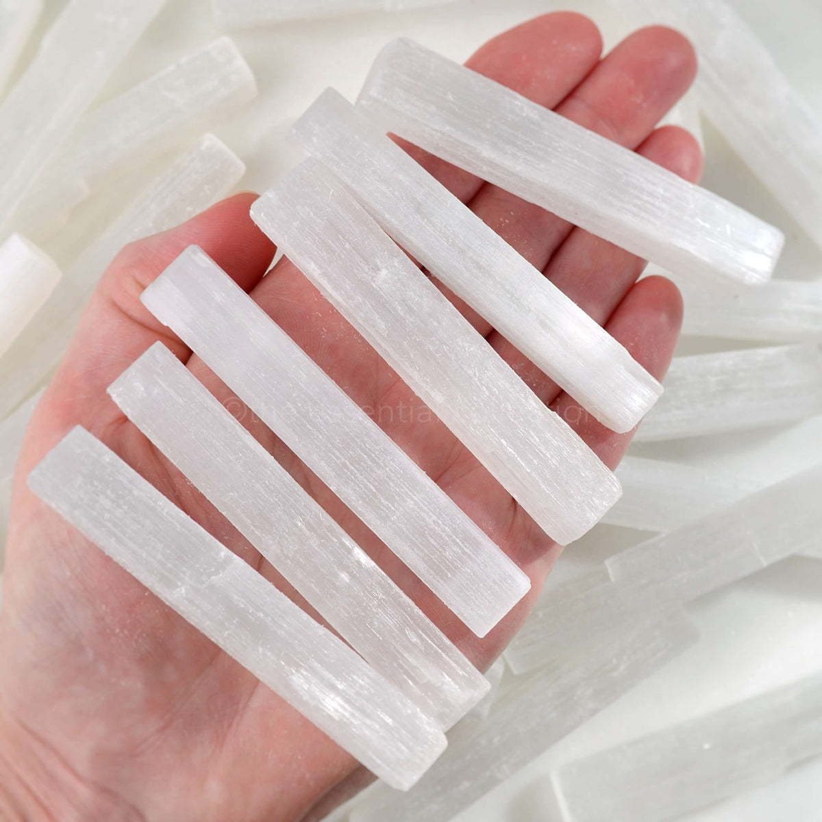 selenite satin spar sticks
