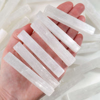 selenite satin spar sticks