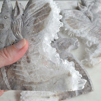 clear quartz crystal unicorn carvings