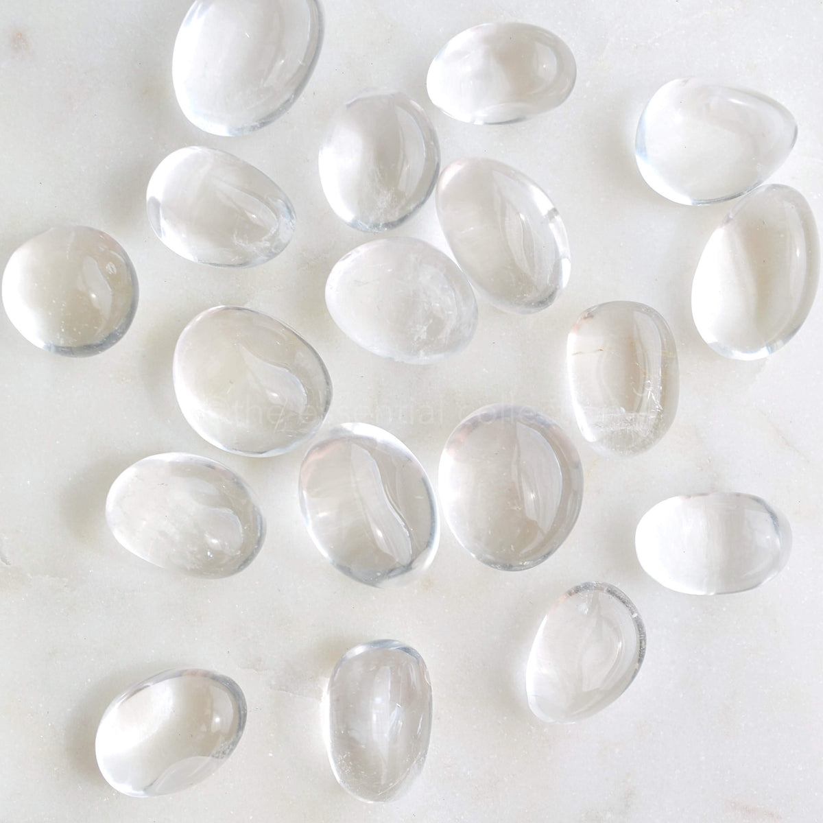 clear quartz tumbled crystals