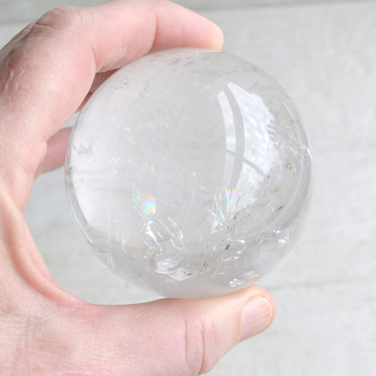 clear quartz crystal sphere ball