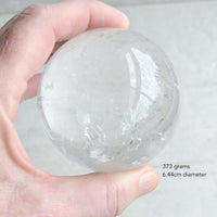 clear quartz crystal sphere ball