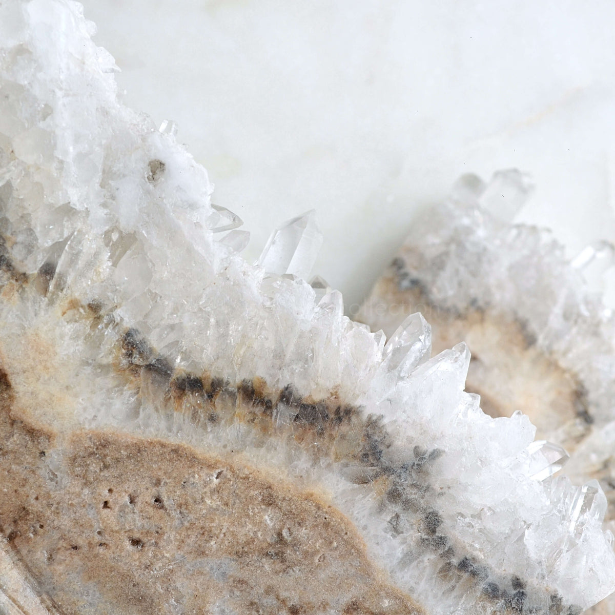 clear quartz crystal raw point mermaid carving