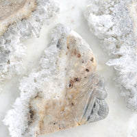 clear quartz crystal raw point mermaid carving