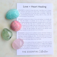 crystal kit amazonite rhodonite prehnite rose quartz