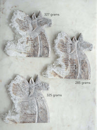 clear quartz crystal unicorn carvings