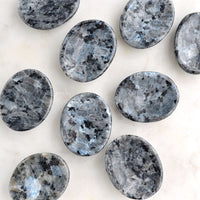 larvikite worry palm stone carving crystals