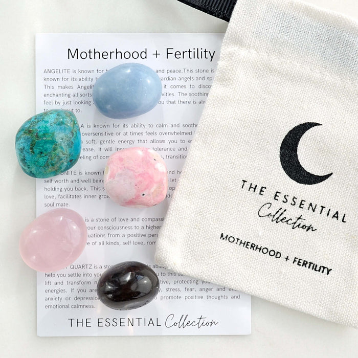 angelite chrysocolla rhodonite rose quartz smokey quartz