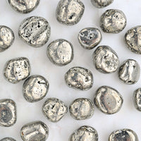 pyrite tumbled crystals