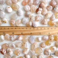 small mini flower agate tumbles