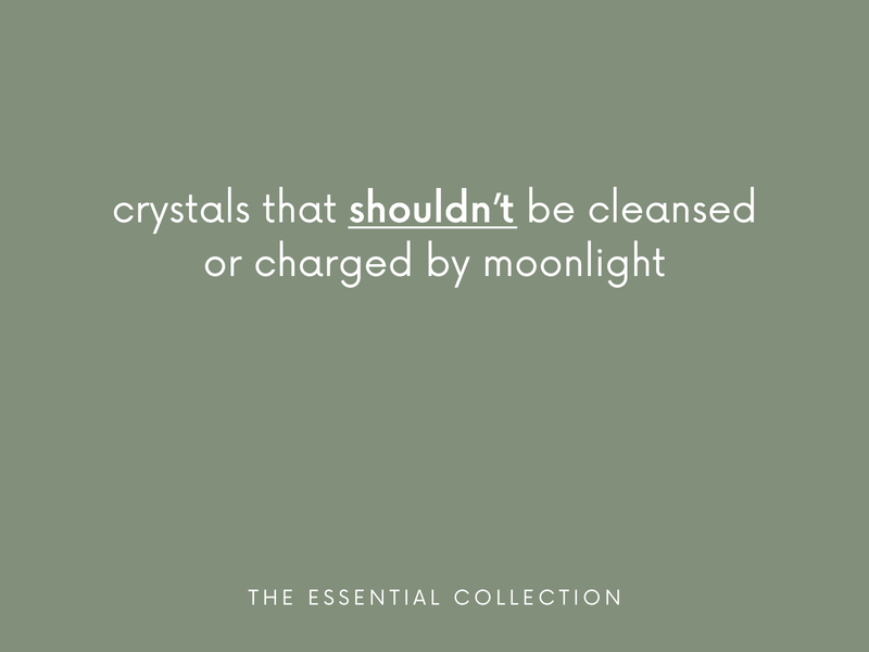 Crystals That Shouldn't Be Cleansed or Charged by Moonlight