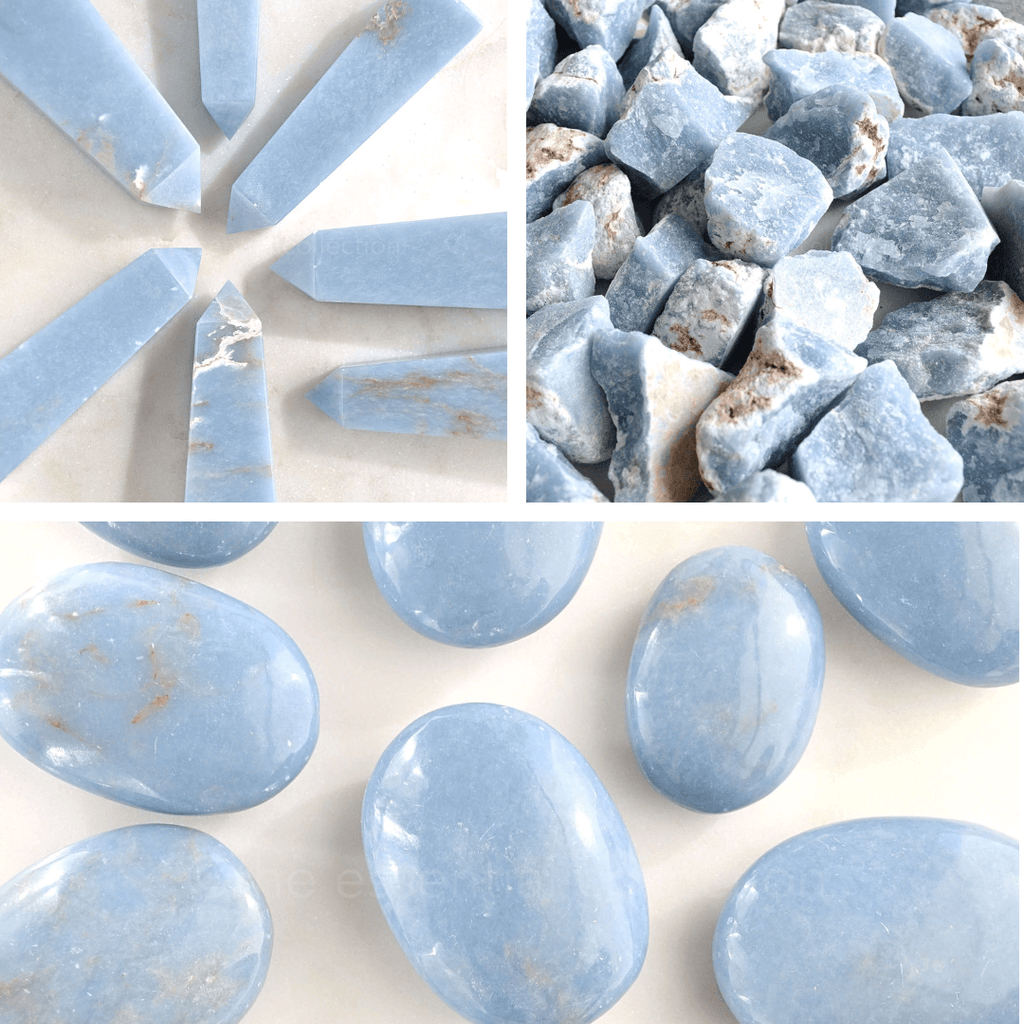 Translucent Angelite Angelite Crystals Australia | SHOP NOW – The Essential Collection