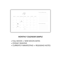 Free 2026 Moon Phase Calendar | Printable Digital Download