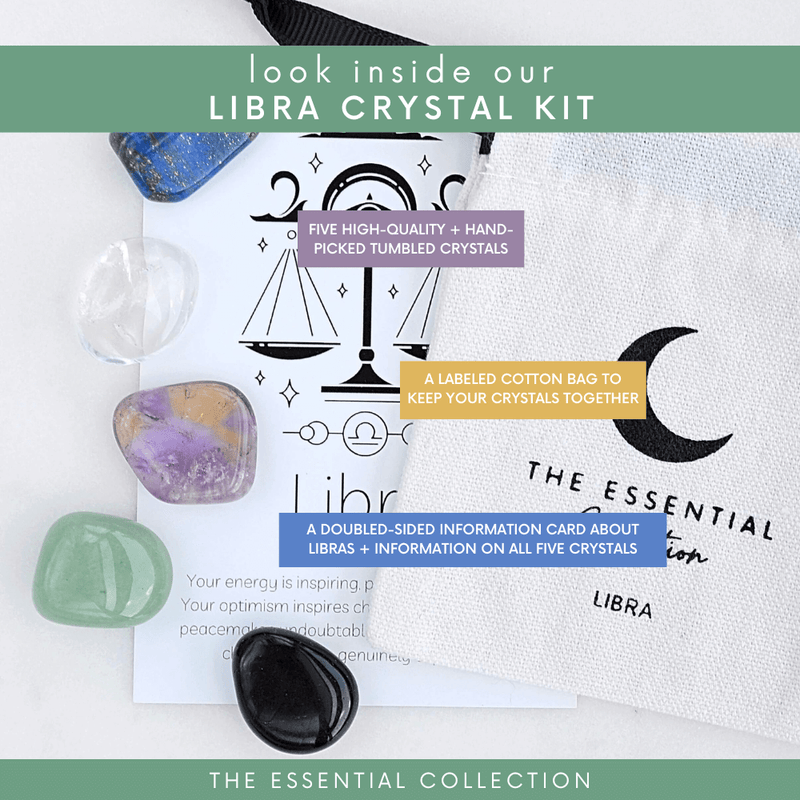 Libra Zodiac Crystal Kit – The Essential Collection