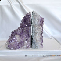 amethyst bookend pair crystal home decor