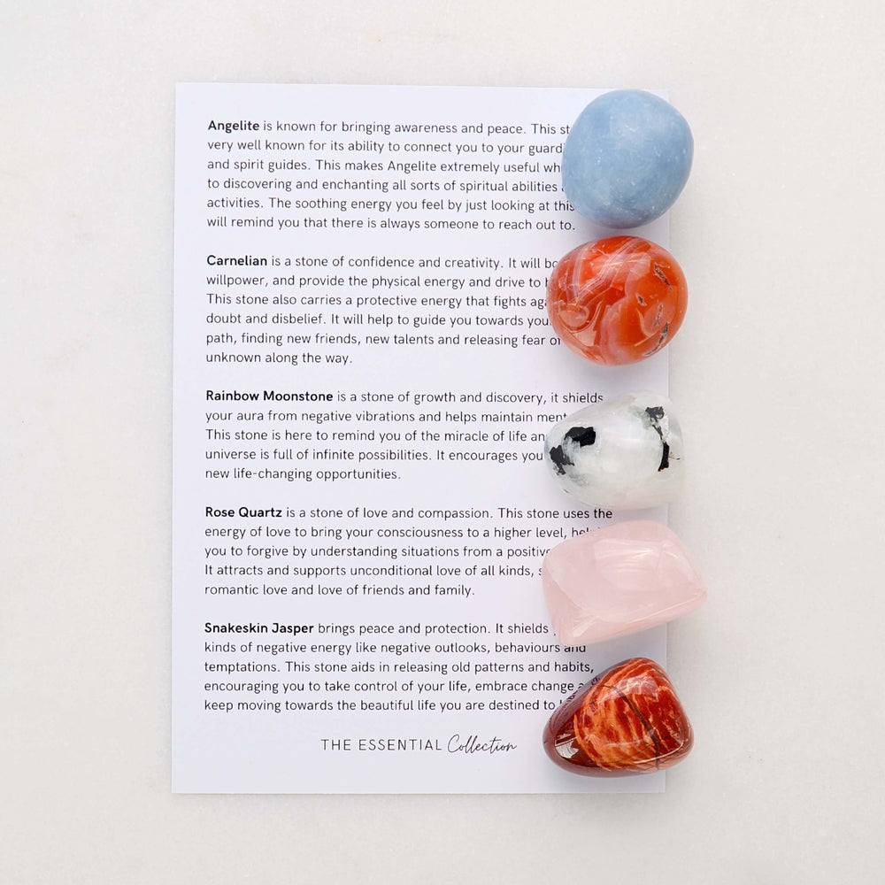 Cancer Zodiac Crystal Kit – The Essential Collection