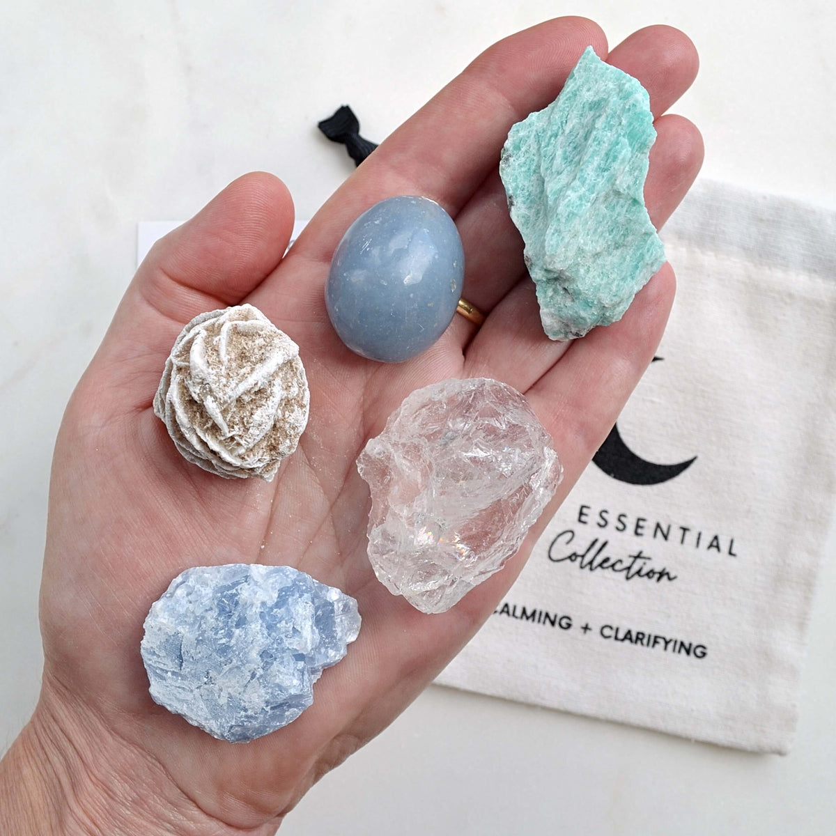 Calming + Clarifying | Raw + Tumbled Crystal Kit