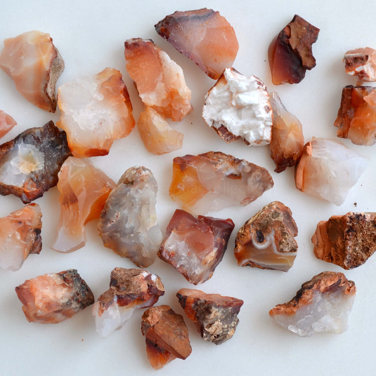 raw carnelian crystals for candles