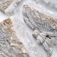 crystal fairy carvings clear quartz