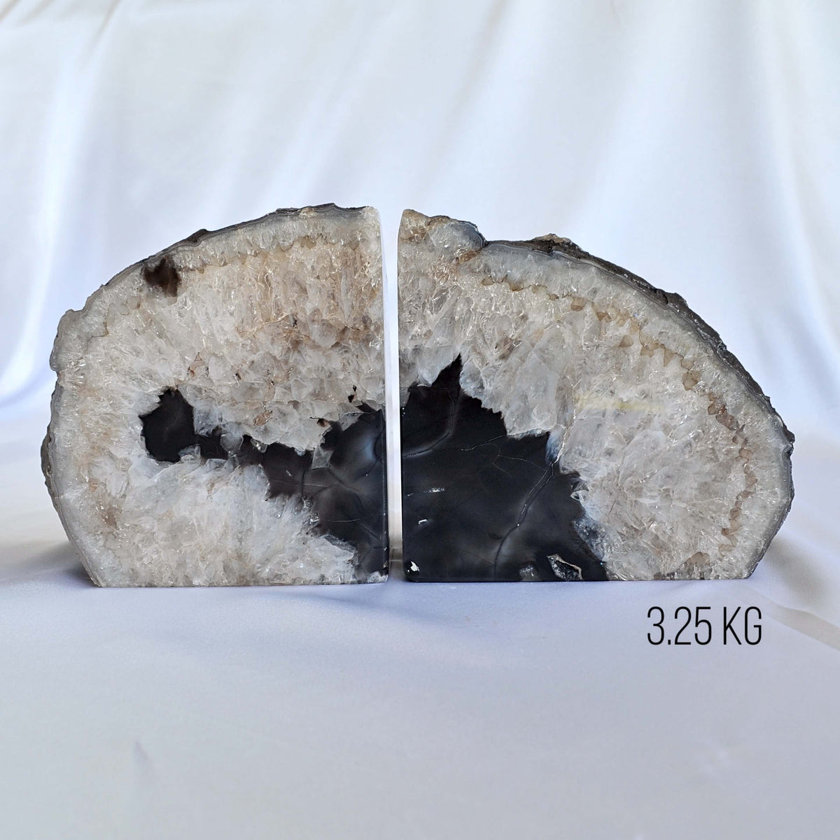 agate bookends crystal home decor