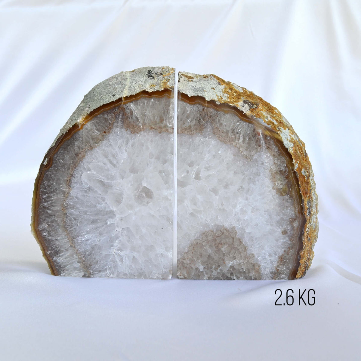 agate bookends crystal home decor