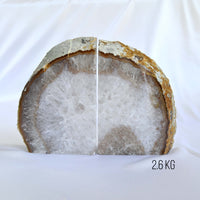 agate bookends crystal home decor