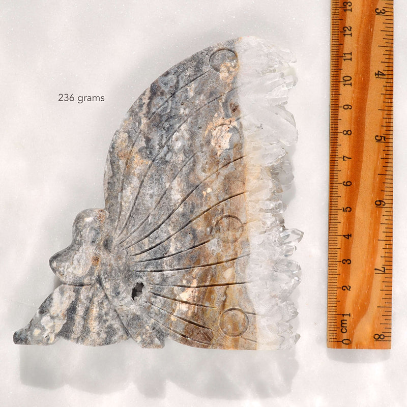 crystal fairy carvings clear quartz 236 grams