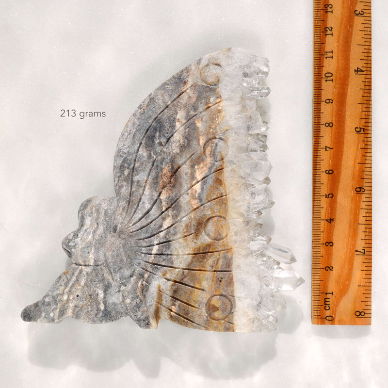 crystal fairy carvings clear quartz 213 grams