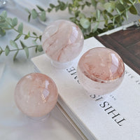 fire quartz crystal spheres on stand can be used as home decor