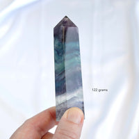 fluorite crystal tower 122 grams