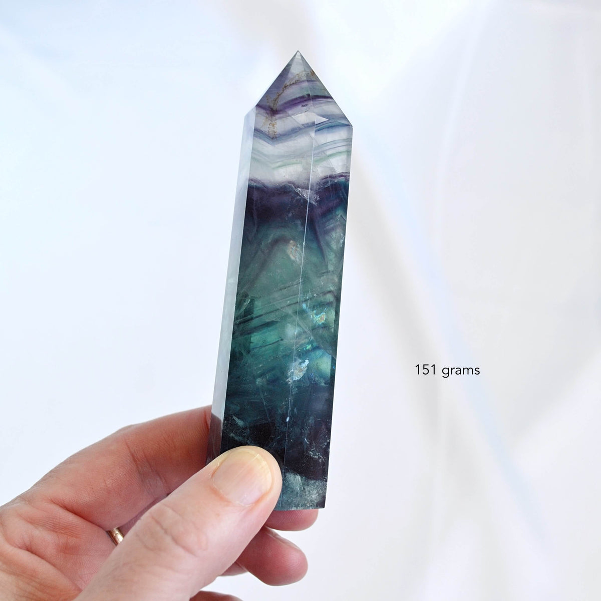 fluorite crystal tower 151 grams