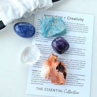 best crystals for creativity and inspiration, crystal healing kit, raw, tumbled crystals Australia
