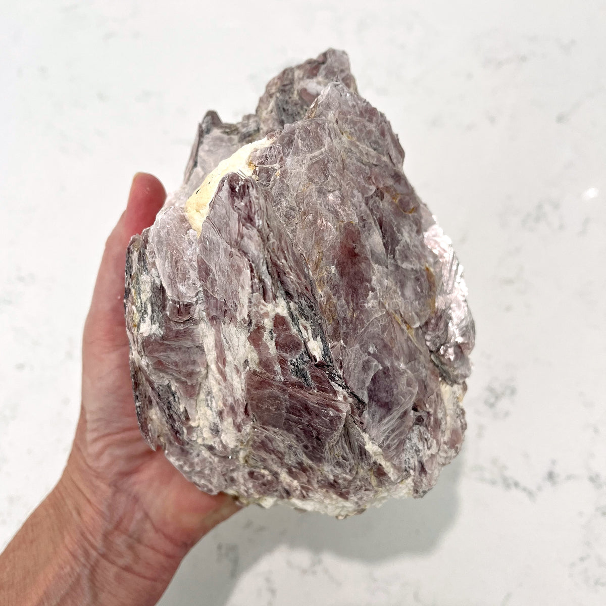 raw rough lepidolite chunk