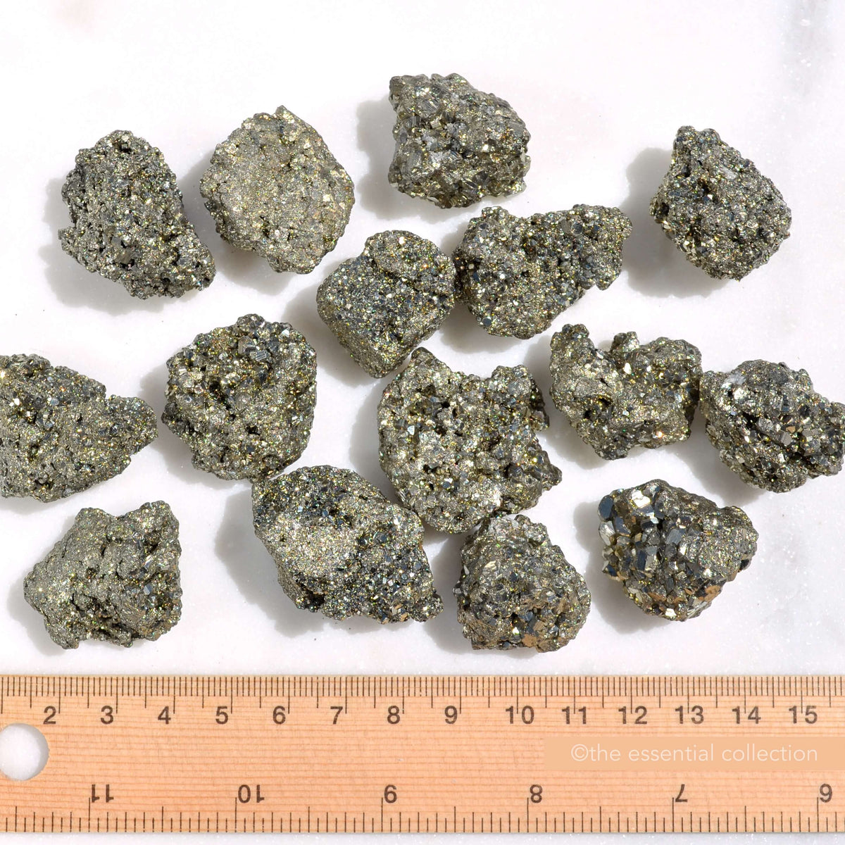 pyrite raw crystals