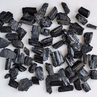 raw black tourmaline for candlemaking