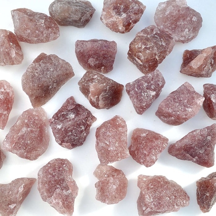 raw strawberry quartz