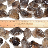 raw smoky quartz crystals