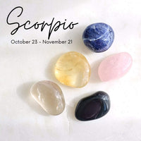 scorpio zodiac healing crystals smoky quartz sodalite citrine rose quartz