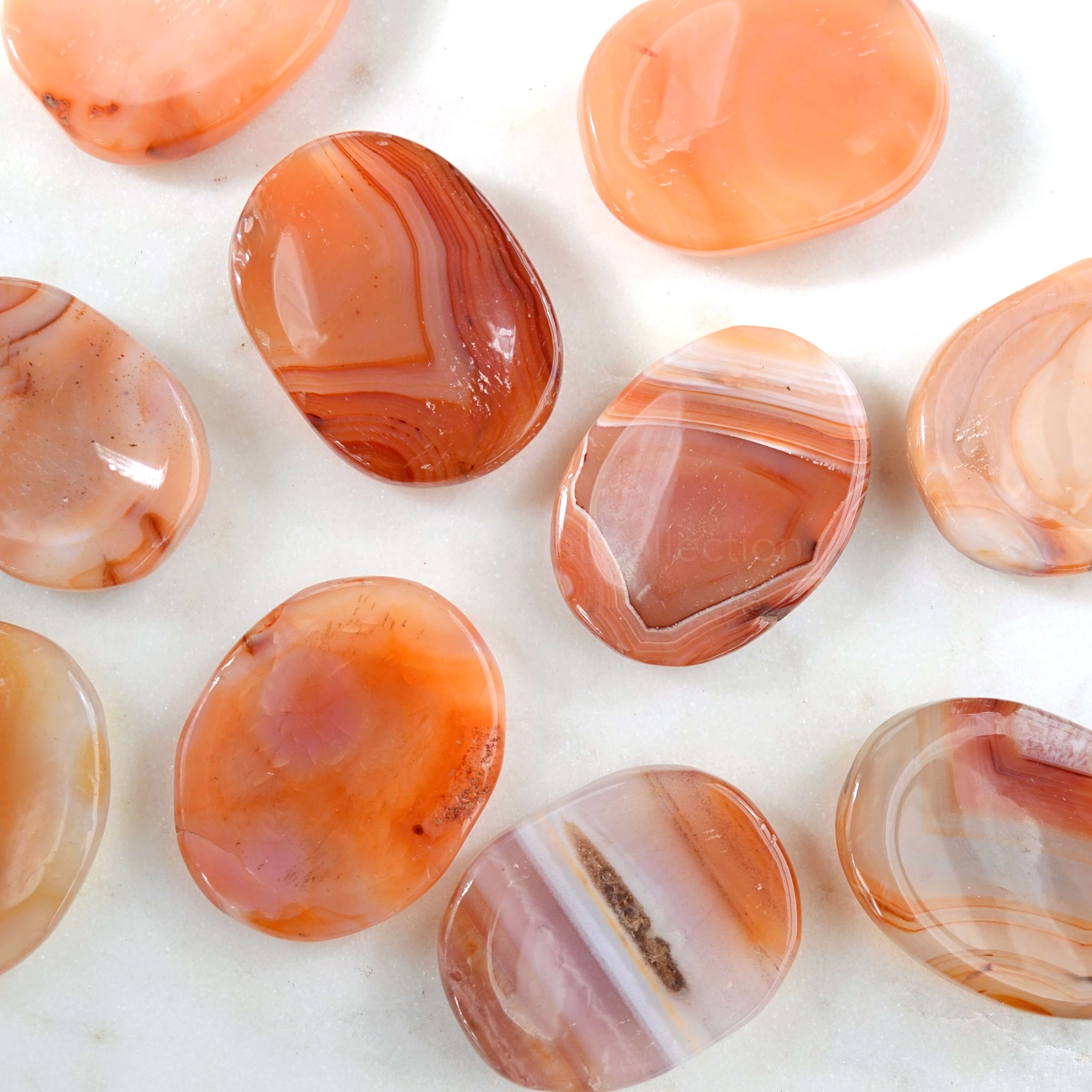 Carnelian Worry Stone Crystals Gemstones Australia The