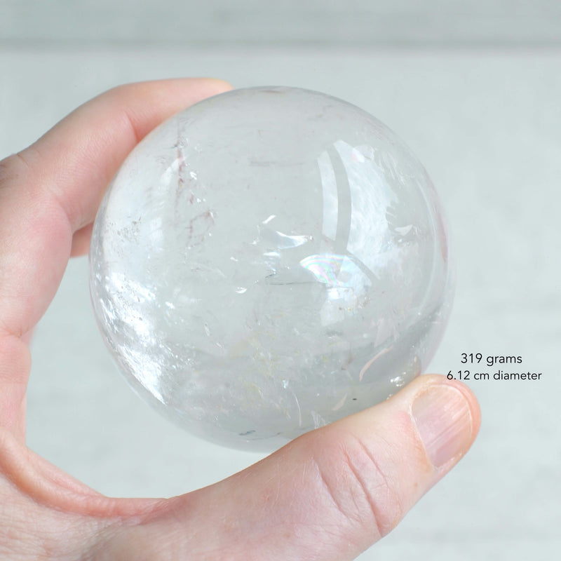 clear quartz crystal sphere ball