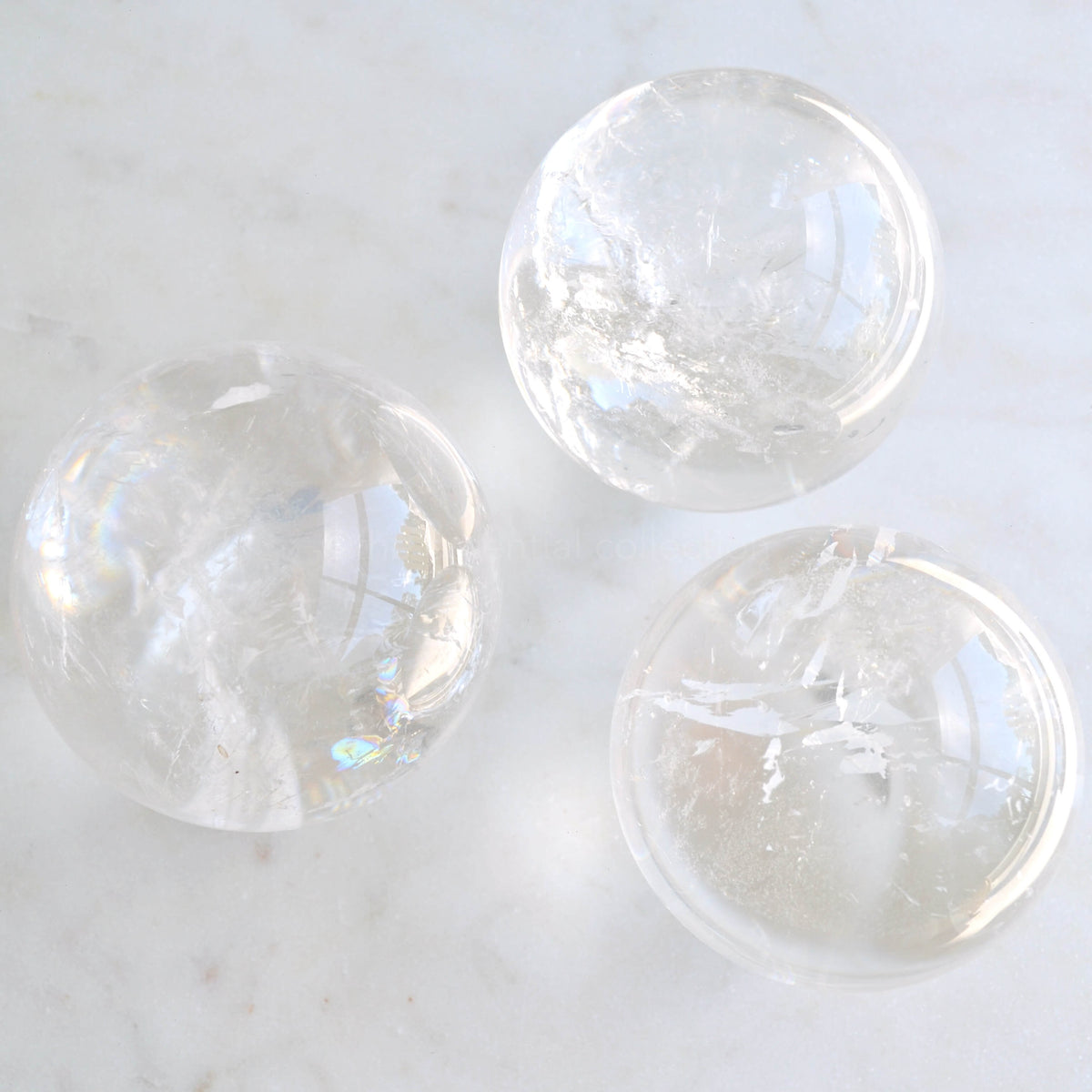 clear quartz spheres