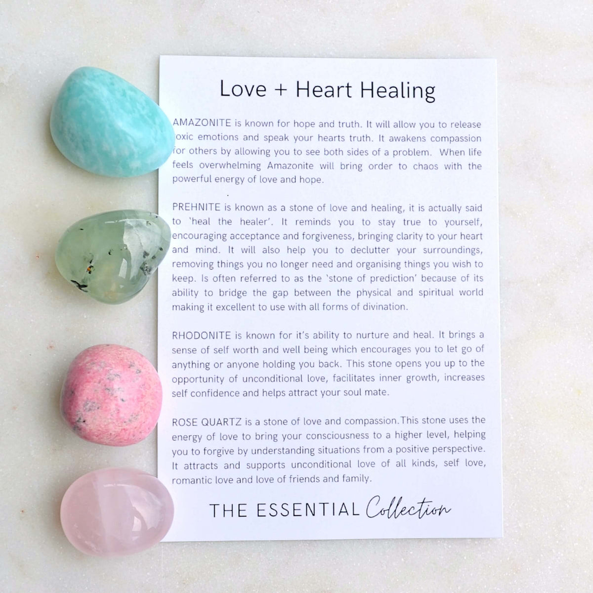 crystal kit love and heart healing
