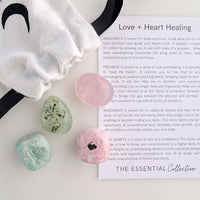 love and heart healing crystal kit