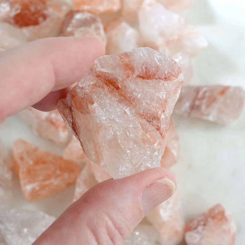 fire quartz raw rough natural crystals