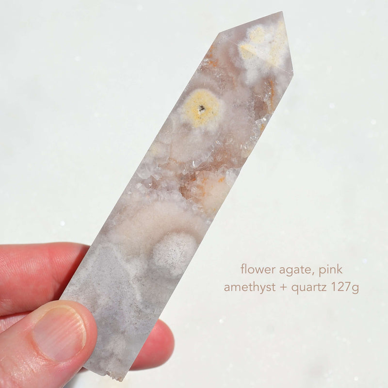 Flower Agate + Inclusions | Obelisk Towers