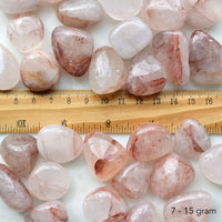 fire quartz tumbled crystals 7 to 15 gram size