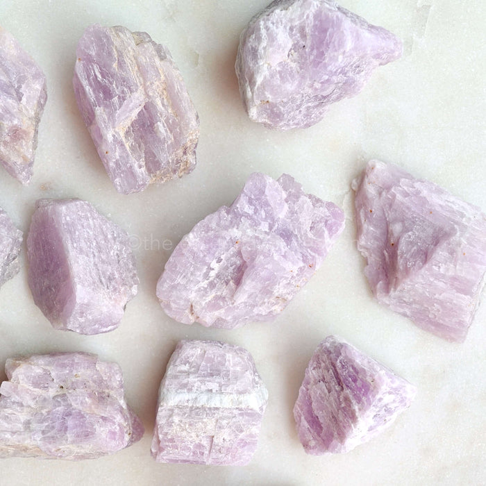 kunzite raw rough crystals